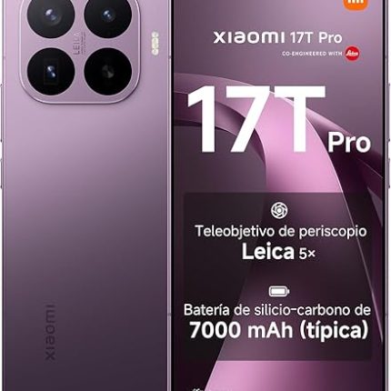 XIAOMI 17T Pro,Smartphone 12+512GB,Display Eye-Care da 6,83" a 144Hz,MediaTek Dimensity 9500,Batteria al silicio-carbonio da 7000 mAh (tip),Teleobiettivo Leica 5x,HyperCharge da 100W,Deep Violet